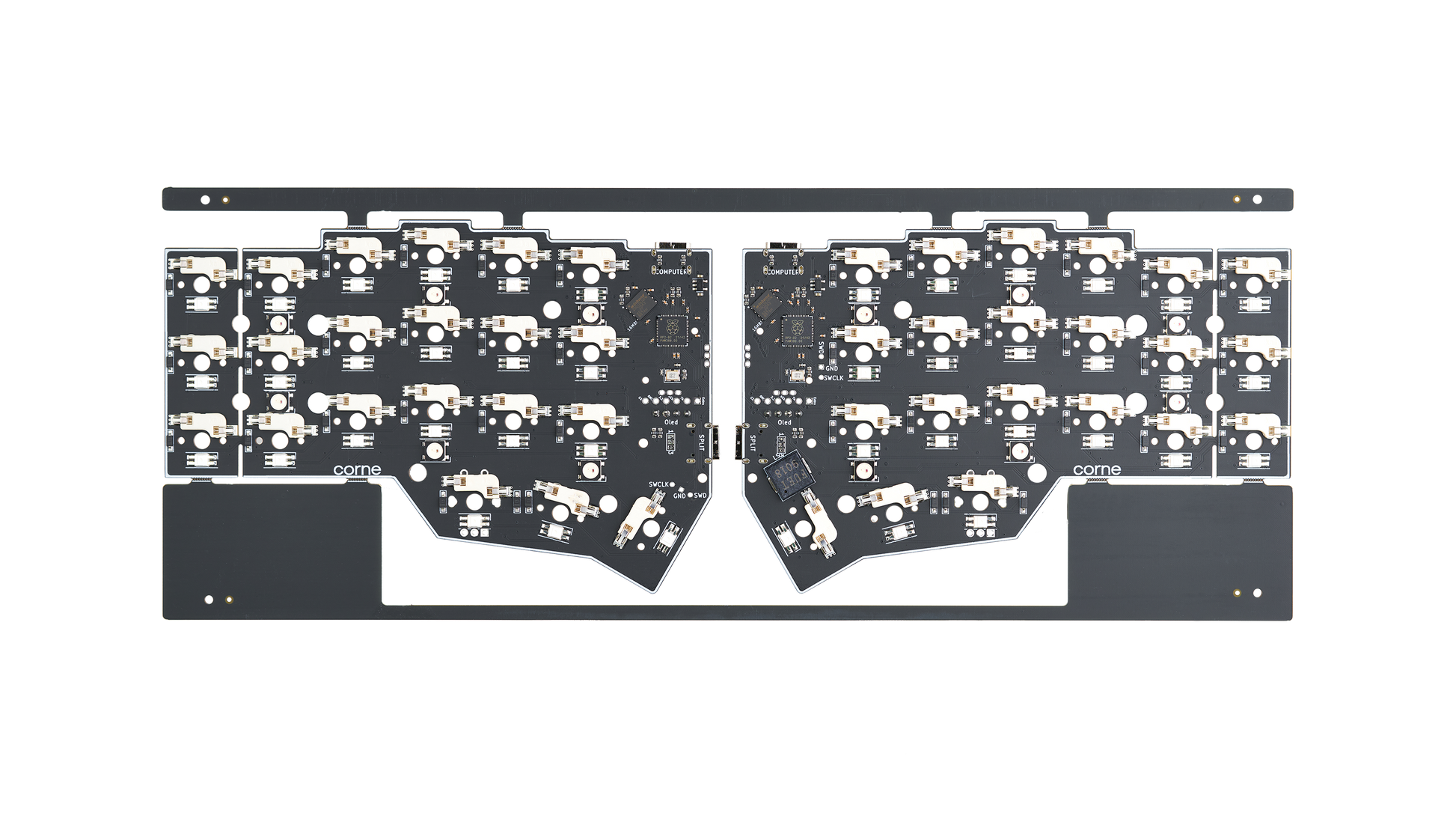 Component view of Corne MX SMT PCB