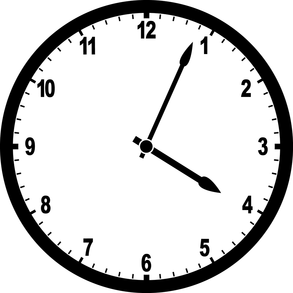 clock set to 4:04